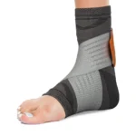 Ankler (Moderate Support)| 2 in 1 Anklet + Binder | Provides support & stability to the Ankle (Grey)