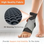 Ankler (Moderate Support)| 2 in 1 Anklet + Binder | Provides support & stability to the Ankle (Grey) - Image 4