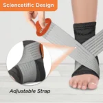 Ankler (Moderate Support)| 2 in 1 Anklet + Binder | Provides support & stability to the Ankle (Grey) - Image 5