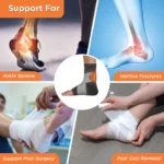 Ankler (Moderate Support)| 2 in 1 Anklet + Binder | Provides support & stability to the Ankle (Grey) - Image 2
