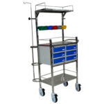 Crash Cart/Emergency Trolley Stainless Steel (202 G)