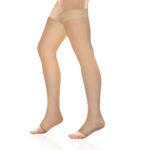 Medical Compression - Class 2 Thigh Length | Mild Support | Improves Blood Circulation | Swollen | Tired | Aching Legs (Beige)