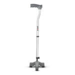 Avanti L Shape Tripod Stick for Physically Challeged | Light Weight & Adjustable Height (Grey)
