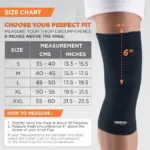 Spro Knee Cap Plus | Ideal mild support for free Knee movement | Color - Black (IN PAIR) - Image 2