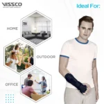 Forearm Brace - Long | Provides Firm Support to the Wrist | For Colle's fracture & Wrist Sprain/Strain - (Black) - Image 3