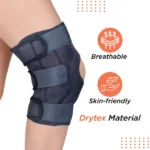 Functional Knee Support | Provides moderate support & stability to the Knee | Color - Black (Single Piece) - Image 6