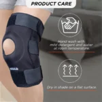Functional Knee Support | Provides moderate support & stability to the Knee | Color - Black (Single Piece) - Image 5