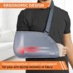 Arm Pouch Sling (Moderate Support)| Provides Support to the Shoulder & Arm (Grey) - Image 7