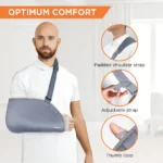 Arm Pouch Sling (Moderate Support)| Provides Support to the Shoulder & Arm (Grey) - Image 2