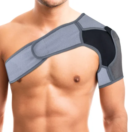 Shoulder Support | Provides Moderate Support & Stability to the Shoulder to Prevent Shoulder Dislocation (Grey)