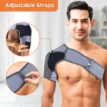 Shoulder Support | Provides Moderate Support & Stability to the Shoulder to Prevent Shoulder Dislocation (Grey) - Image 3