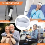 Comfort Commode Elevated Seat (2 / 4 / 6 Inch Height) Without Lid | Portable, Lightweight Commode Raiser (White) - Image 4