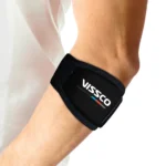 Tennis Elbow Support (Mild Support)| Provides an Ideal Compression to the Strained Muscles of the Elbow (Black)