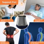 Lumbo Sacral Belt | Supports the Lumbar Spine | Corrects Posture & Relieves Back Pain (Grey) - Image 4