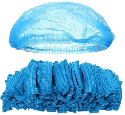 Bouffant cap blue.jpg Bouffant Cap blue (nurse cap)(New Care) - Image 1