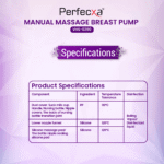 Manual Massage Breast Pump VHS-0290 (Easy Manual Milk Expression) | Comfortable & Convenient Breast Pumping PERFEXA - Image 3