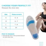 Silicone Orthopedic Insole with Dual Gel (Foot Comfort & Support) | Provides Cushioning & Support for Everyday Walking - Image 5