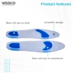 Silicone Orthopedic Insole with Dual Gel (Foot Comfort & Support) | Provides Cushioning & Support for Everyday Walking - Image 4