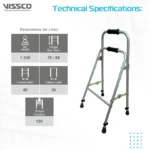 Dura Hemiplegic Walker | Aluminum Vissco - Image 5
