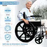 Rodeo Max Wheelchair with Mag Wheels | Provides Comfortable & Stable Mobility Support - Image 4