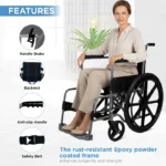 Rodeo Max Wheelchair with Mag Wheels | Provides Comfortable & Stable Mobility Support - Image 3
