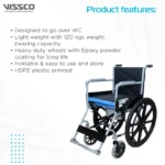 Rodeo Veer Wheelchair - with Removable Commode Vissco - Image 3