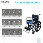 Rodeo Veer Wheelchair - with Removable Commode Vissco - Image 5