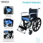 Rodeo Veer Wheelchair - with Removable Commode Vissco - Image 2