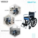 Rodeo Veer Wheelchair - with Removable Commode Vissco - Image 4